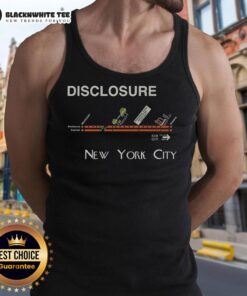 Happy Disclosure New York City tank top featuring vibrant design, perfect for music lovers and urban fashion enthusiasts.