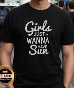 Happy Girls Just Wanna Have Sun Christmas T-Shirt featuring vibrant holiday graphics and a cheerful design, perfect for festive fun.