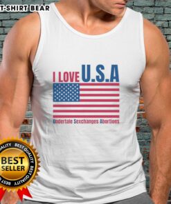 Happy I Love U.S.A. Undertale tank top featuring fun graphics, perfect for fans of the game and unique fashion.