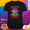 Alt Text: Happy I May Live In Vermont But On Game Day My Heart And Soul Belongs To Kansas City Chiefs T-Shirt design.