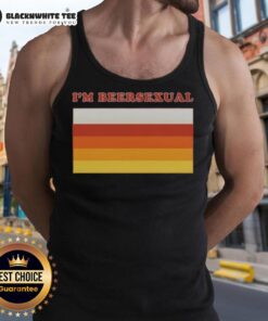 Happy Im Beersexual Tank Top featuring a fun graphic design for beer lovers and LGBTQ+ pride, perfect for summer outings.