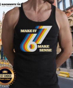 Happy It Doesn't Mean Anything tank top displayed on a model, showcasing casual style and positive vibes for summer fashion.