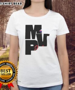 Happy Josh Allen in Buffalo Bills tee saying 'Be Good Do Good God Bless MVP' - perfect for fans and supporters.