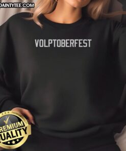 Alt Text: Stylish Happy New York Yankees Volptoberfest sweatshirt featuring team logo, perfect for fans and fall gatherings.