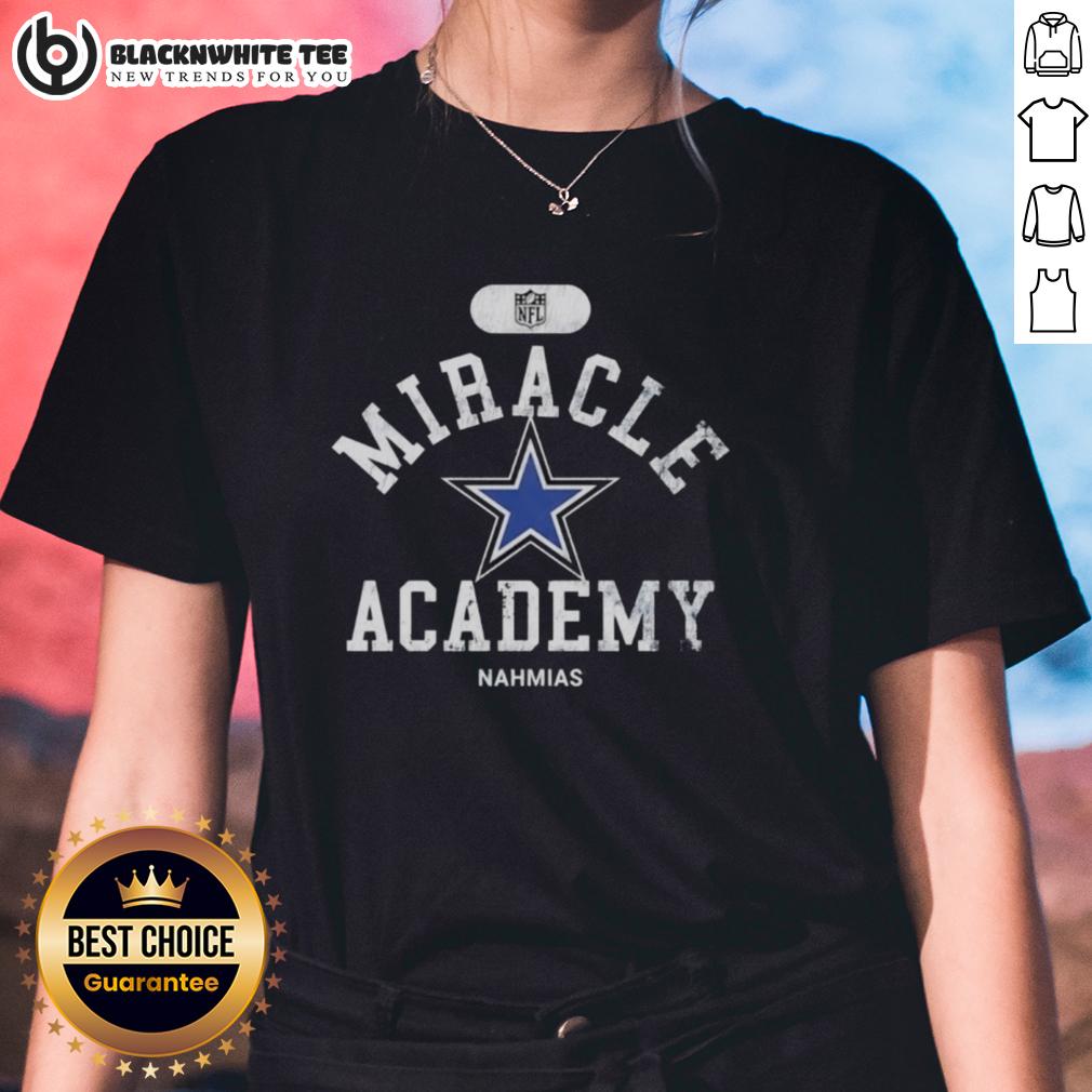 Happy Nfl Dallas Cowboys Miracle Academy Nahmias Ladies Tee Happy NFL Dallas Cowboys Miracle Academy Nahmias ladies tee featuring vibrant team colors and stylish design for women.