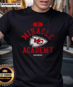Happy NFL Kansas City Chiefs Miracle Academy Nahmias T-Shirt featuring vibrant team colors and logo design.