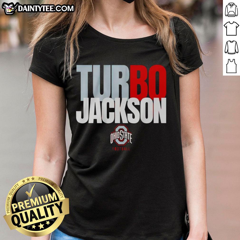 happy-ohio-state-buckeyes-football-bo-jackson-turbo-ladies-tee Alt Text: Happy Ohio State Buckeyes Football Bo Jackson Turbo Ladies Tee featuring vibrant team colors and stylish design.