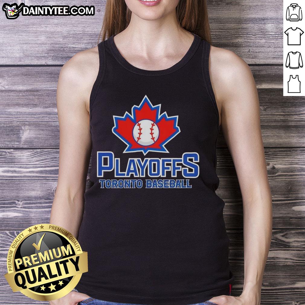 happy-playoffs-toronto-baseball-tank-top Happy playoffs Toronto baseball tank top featuring a vibrant design, perfect for cheering on your team this season.