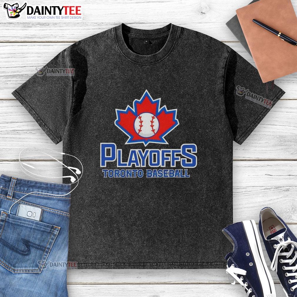 happy-playoffs-toronto-baseball-washed-t-shirt Happy playoffs Toronto baseball washed t-shirt featuring vibrant team colors and a comfortable fit for fans.