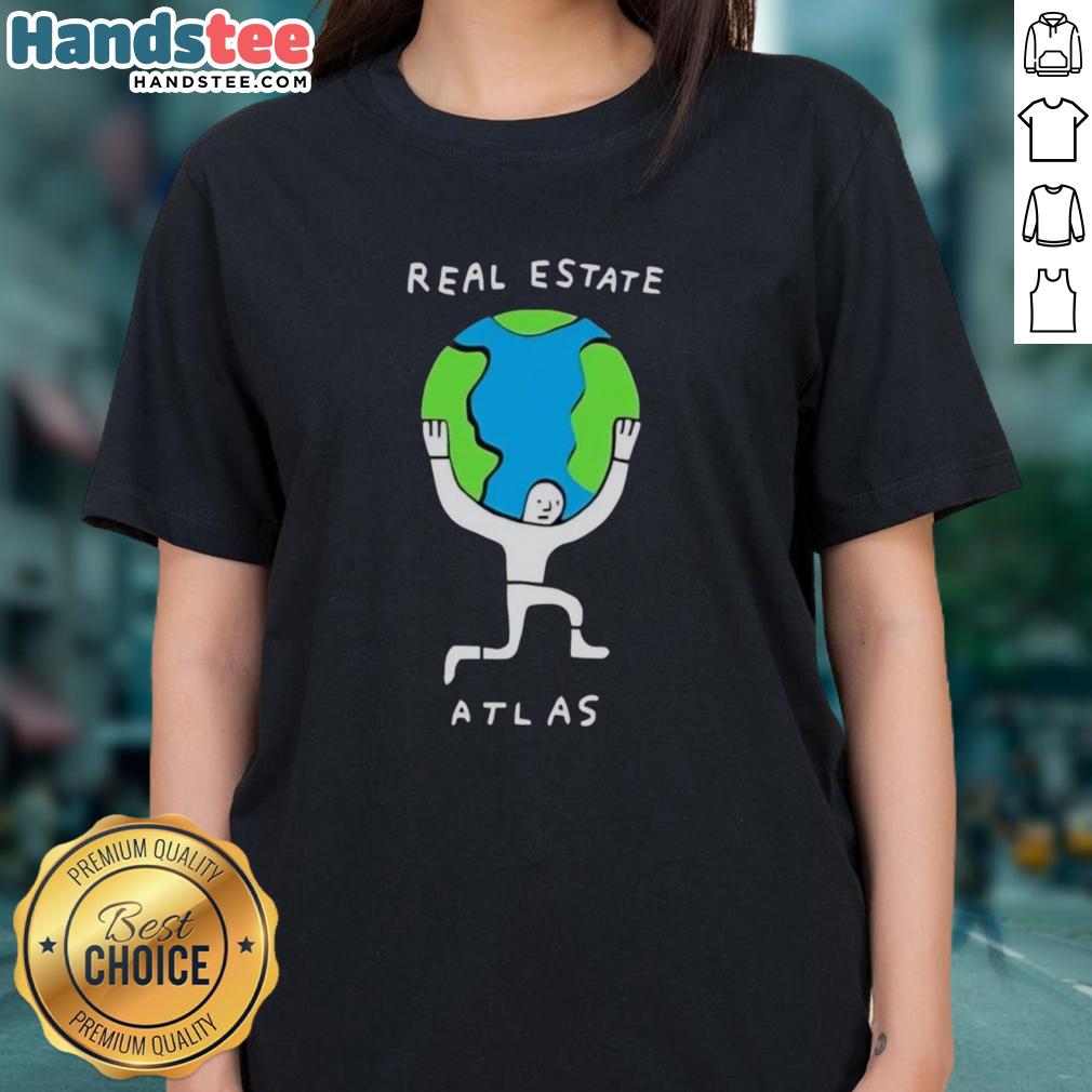 happy-real-estate-atlas-planet-earth-ladies-tee Happy Real Estate Atlas Planet Earth Ladies Tee featuring a vibrant design celebrating global real estate connections.