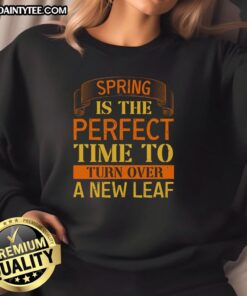 Cozy sweatshirt with 'Happy Spring' design, perfect for embracing new beginnings this season.