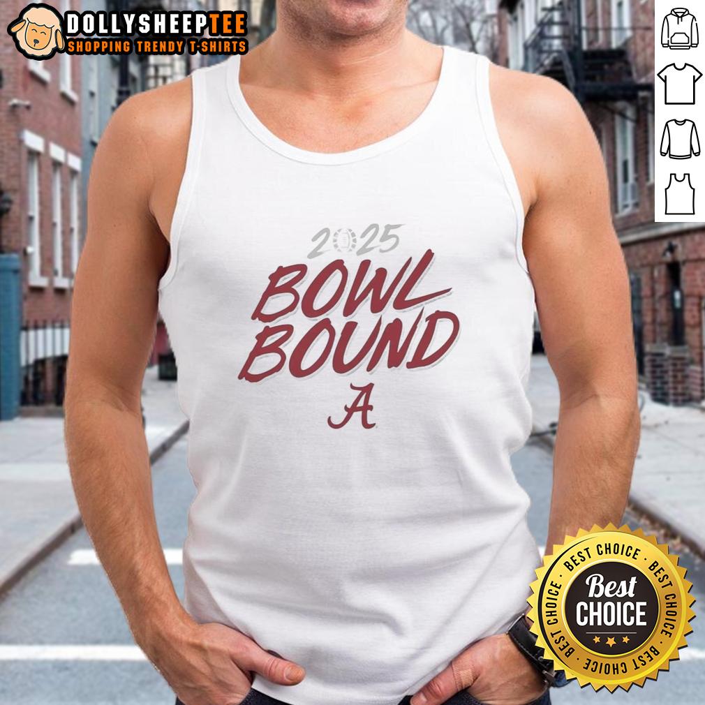 Hot Alabama Crimson Tide Bowl Bound 2025 Tank Top Hot Alabama Crimson Tide Bowl Bound 2025 Tank Top featuring bold team graphics and vibrant colors for fans.