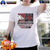 Hot Arkansas Razorbacks Vs Arkansas State Red Wolves Showdown 2025 T-Shirt featuring team logos and vibrant colors.