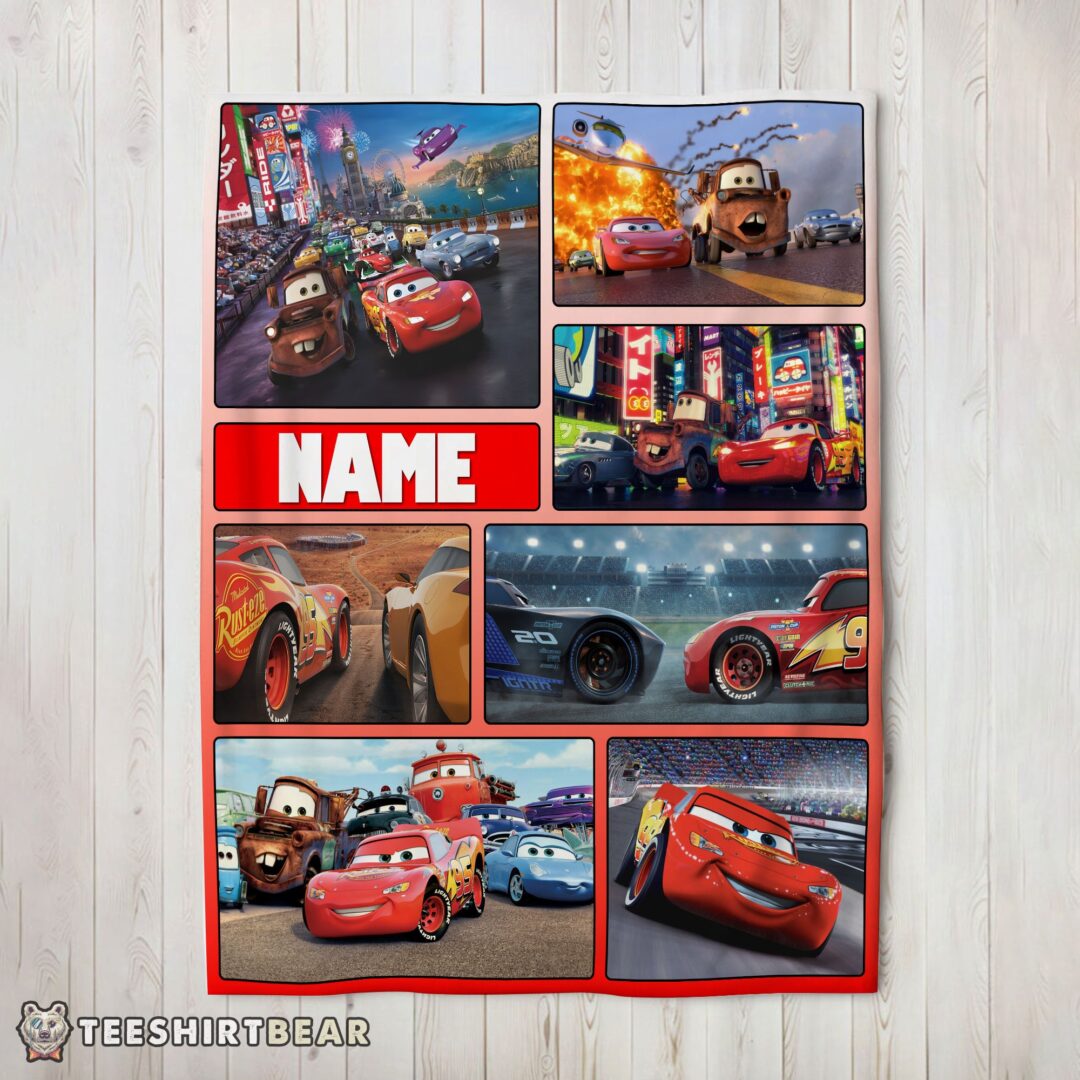 Hot Awesome Disney Pixar Cars Collage Blanket Fleece Customized Blanket-mk-02