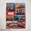 Hot Awesome Disney Pixar Cars Collage Blanket Fleece Customized Blanket