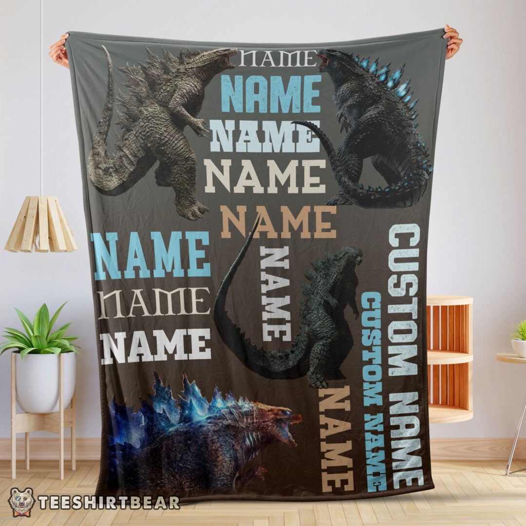 Hot Awesome Godzilla Blanket Fleece Customized Blanket-mk-01