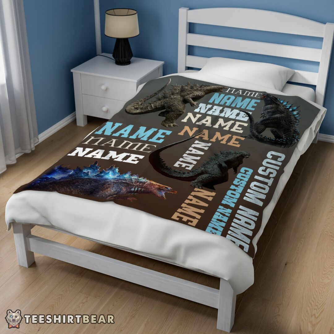 Hot Awesome Godzilla Blanket Fleece Customized Blanket-mk-02