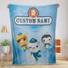 Hot BBC The Octonauts Velveteen Cute Blanket Fleece Customized Blanket