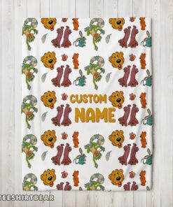 Hot Bear In The Big Blue House Cute Character Blanket Fleece Customized Blanket
