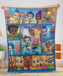 Hot Bubble Guppies Collage Blanket Fleece Customized Blanket