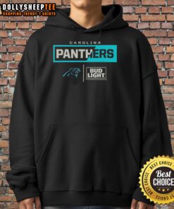 Alt Text: Hot Bud Light Carolina Panthers team hoodie featuring logo and vibrant colors, perfect for game day apparel.