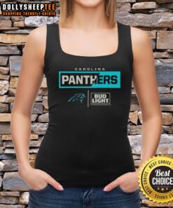 Hot Bud Light Carolina Panthers team tank top featuring bold logo and comfortable fit, perfect for game day.