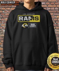 Hot Bud Light Los Angeles Rams team hoodie featuring vibrant colors and logo, perfect for game day attire.
