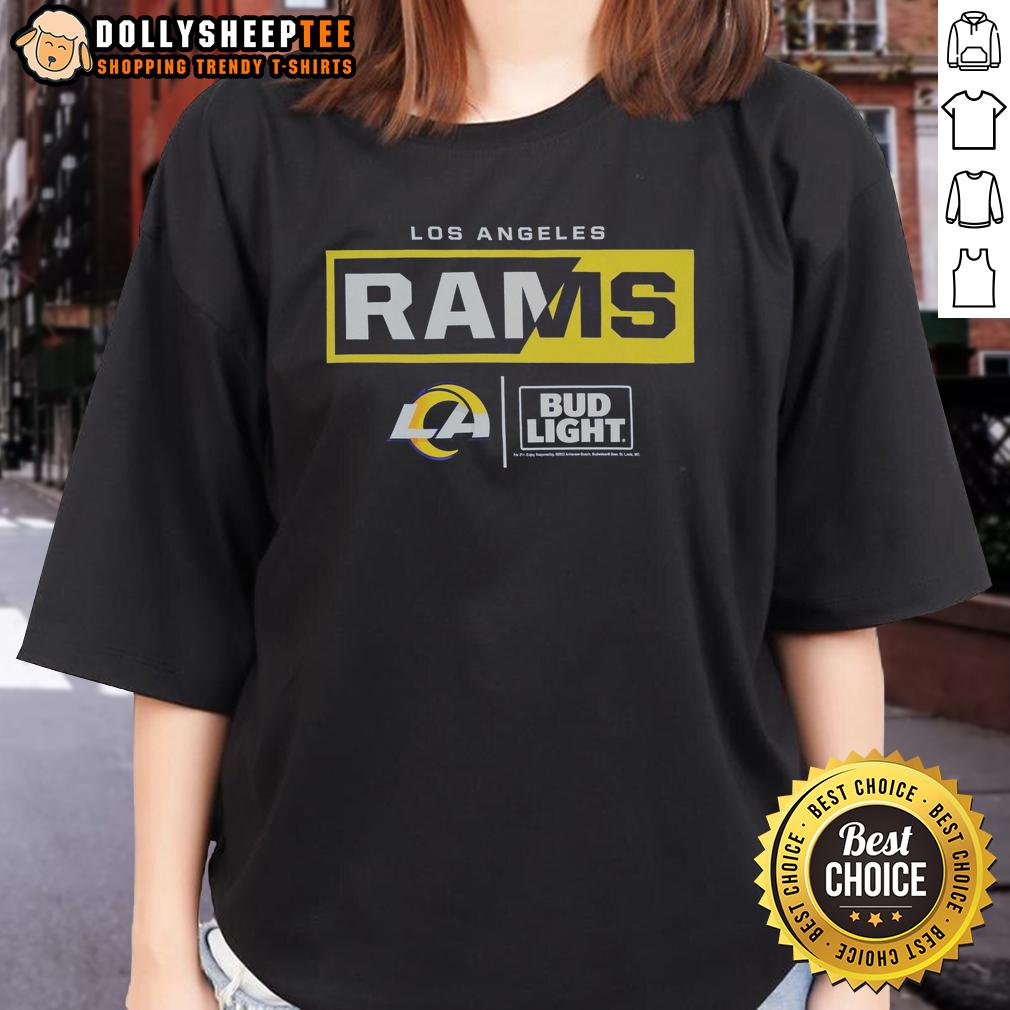 Hot Bud Light Los Angeles Rams Team Ladies Tee Hot Bud Light Los Angeles Rams Team Ladies Tee featuring vibrant team colors and stylish design for female fans.