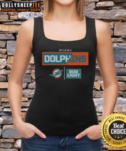 Stylish Hot Bud Light Miami Dolphins tank top featuring vibrant team colors, perfect for game day and summer outings.