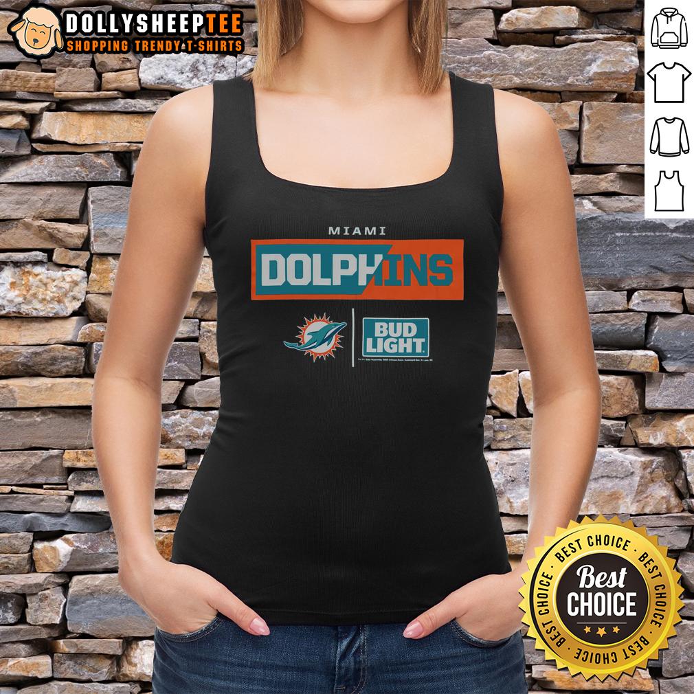 Hot Bud Light Miami Dolphins Tank Top Stylish Hot Bud Light Miami Dolphins tank top featuring vibrant team colors, perfect for game day and summer outings.