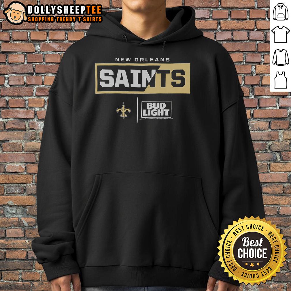 Hot Bud Light New Orleans Saints Team Hoodie Hot Bud Light New Orleans Saints team hoodie featuring vibrant colors and logo, perfect for game day wear.