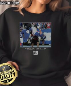 Hot Cam Skattebo Black New York Giants NFL sweatshirt featuring Flash Features design for Week 3 game day style.