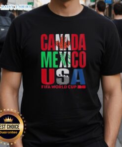Hot Canada Mexico USA FIFA World Cup 2026 T-Shirt featuring vibrant design, perfect for soccer fans celebrating the tournament.