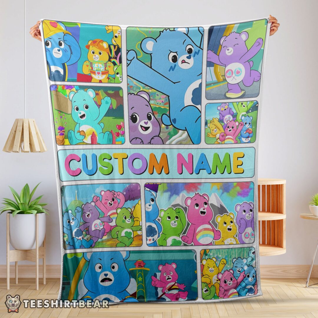 Hot Care Bears Friends Blanket Fleece Customized Blanket