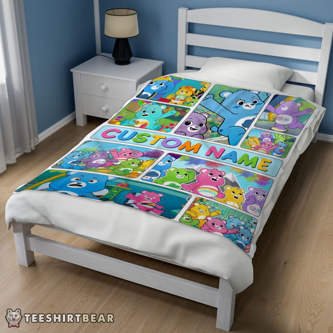 Hot Care Bears Friends Blanket Fleece Customized Blanket