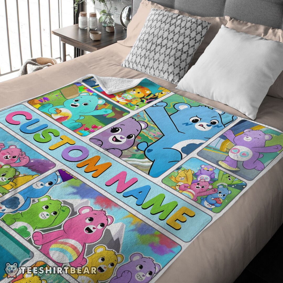 Hot Care Bears Friends Blanket Fleece Customized Blanket