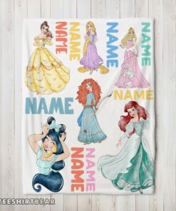 Hot Cartoon Disney Princess Blanket Fleece Customized Blanket