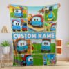 Hot Cartoon Leo The Truck With Friends Blanket Fleece Throw Customized Blanket