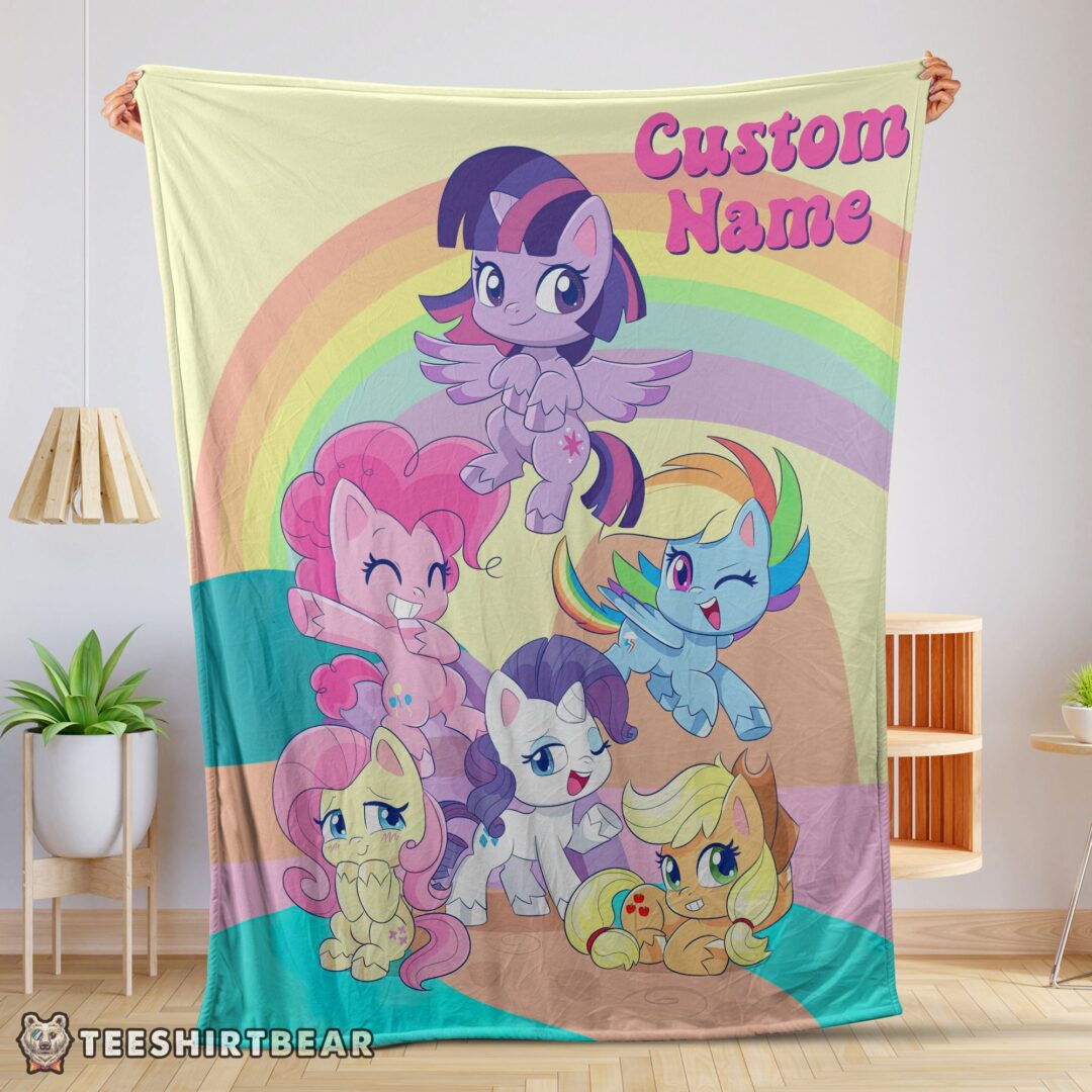 Hot Cartoon My Little Pony Pony Life Friends Blanket Fleece Customized Blanket