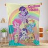 Hot Cartoon My Little Pony Pony Life Friends Blanket Fleece Customized Blanket