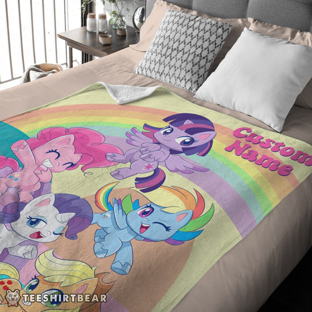 Hot Cartoon My Little Pony Pony Life Friends Blanket Fleece Customized Blanket