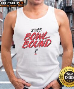 Hot Cincinnati Bearcats Bowl Bound 2025 tank top featuring bold team graphics and a stylish design for fans.