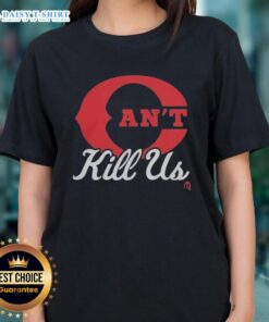 Hot Cincinnati Reds Can't Kill Us Red C Logo Baseball Ladies Tee showcasing vibrant team spirit and style.