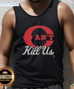 Hot Cincinnati Reds 'Can't Kill Us' red C logo baseball tank top, perfect for fans showing team spirit and style.