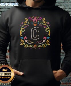 Hot Cleveland Guardians Dia de los Muertos MLB celebration hoodie featuring vibrant colors and festive designs.