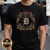 Hot Detroit Tigers Da De Los Muertos MLB celebration t-shirt featuring vibrant graphics and festive colors.