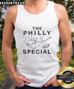 Hot Eagles Philly Special tank top featuring bold graphics, perfect for game day and dedicated Philadelphia Eagles fans.