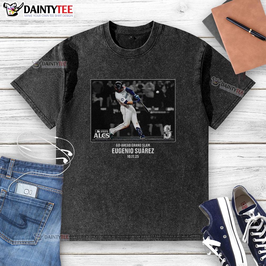 hot-eugenio-suarez-seattle-mariners-nlcs-2025-mlb-postseason-moment-washed-t-shirt Hot Eugenio Suarez Seattle Mariners NLCS 2025 MLB Postseason Moment washed t-shirt showcasing team spirit and style.