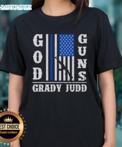 Hot God Guns Grady Judd Fan Club Ladies Tee featuring a stylish design for fans of Grady Judd and law enforcement pride.