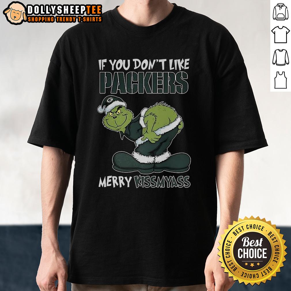 Hot Grinch X Green Bay Packerss If You Don't Like Packers Merry Kissmyass 2025 Christmas T-Shirt Hot Grinch X Green Bay Packers Christmas T-Shirt: 'If You Don't Like Packers, Merry Kissmyass' 2025 design.